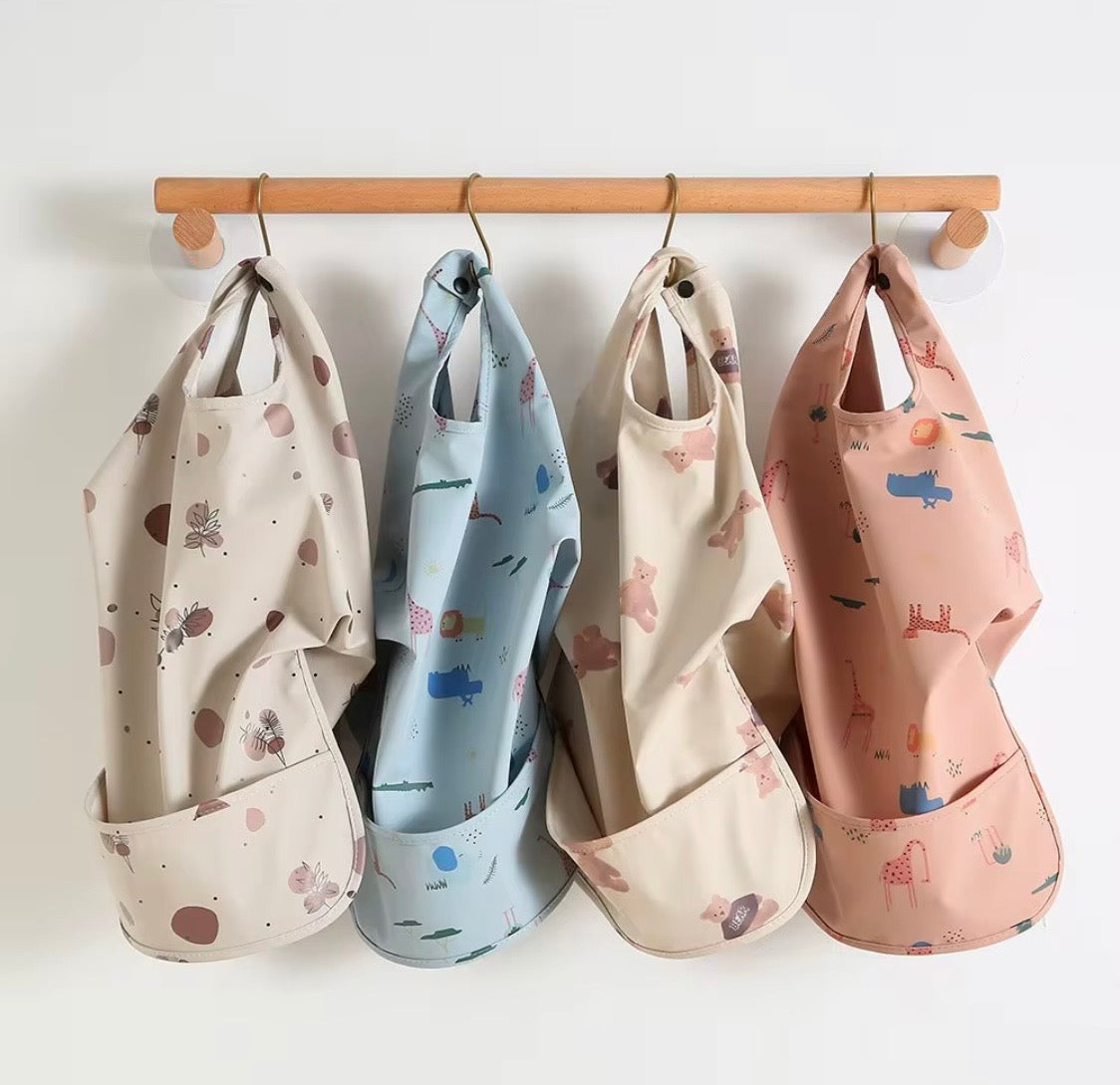 Bavoir bébé imperméable à manches longues – Repas sans stress