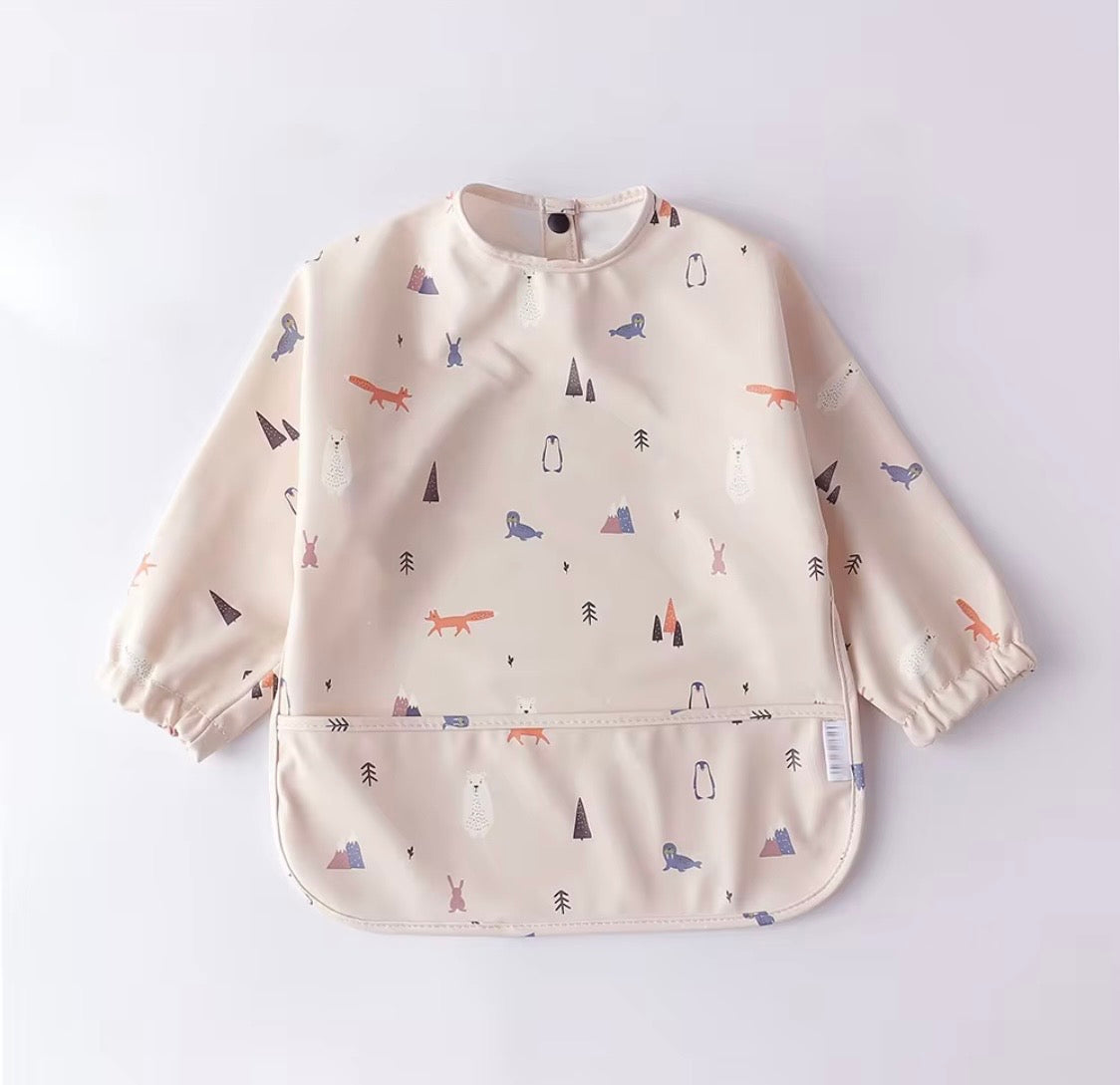 Bavoir bébé imperméable à manches longues – Repas sans stress
