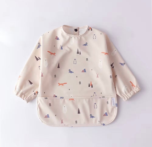 Bavoir bébé imperméable à manches longues – Repas sans stress