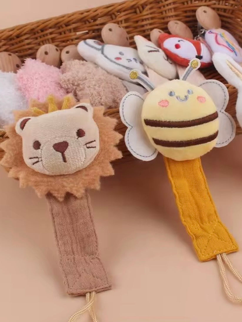 Attache-tétine bébé en coton – Le compagnon doux qui ne quitte plus bébé
