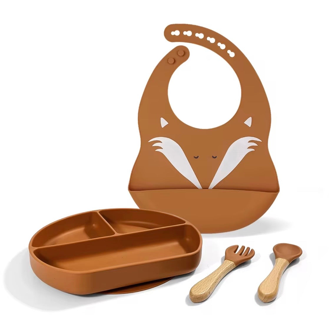 Ensemble repas bébé en silicone – Le trio malin pour des repas zen